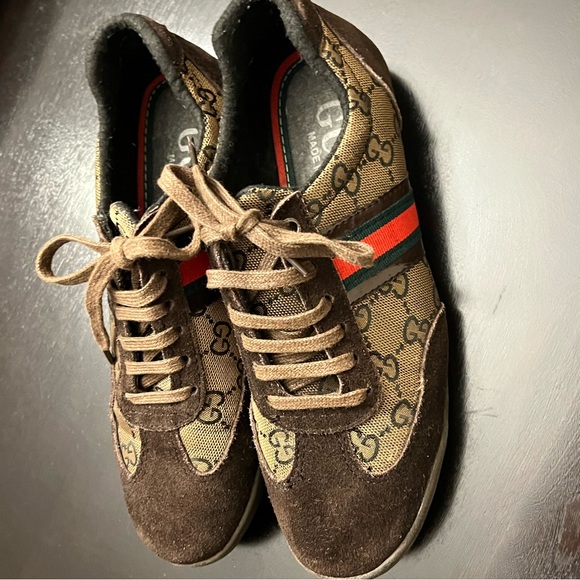 Size 37 canvas and suede sneakers - Picture 4 of 11
